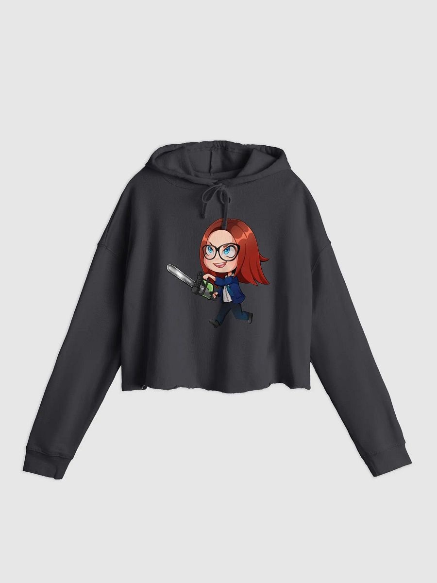 Coming for ya neck crop top hoodie product image (1)