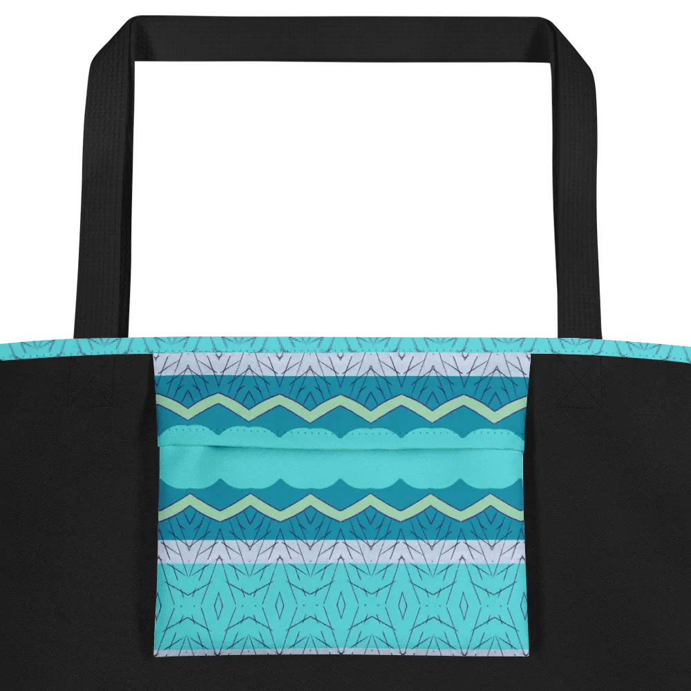 Summer Breeze Pattern Large Tote w/ Inside Pocket product image (5)
