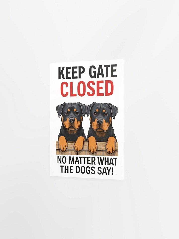 Rottweilers - Keep Gate Closed product image (14)