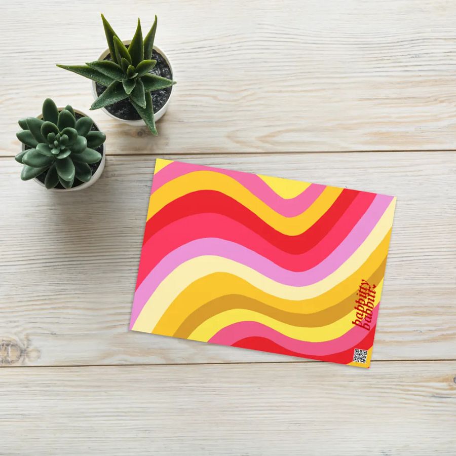I Love You So Much retro portrait greeting card product image (6)