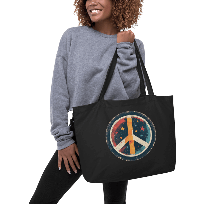 Econscious Organic Cotton Peace Sign Tote Bag product image (2)