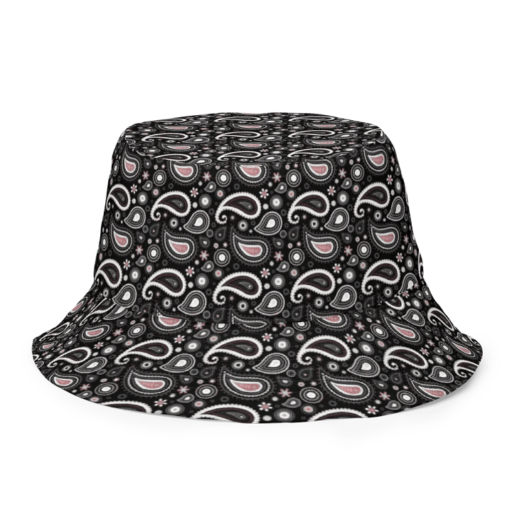 Black Paisley Dreams Reversible Bucket Hat product image (1)