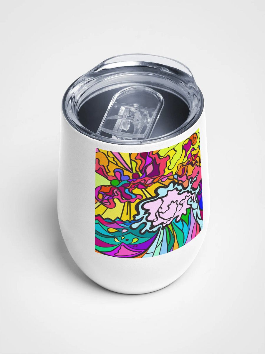 Spirited Swirls Wine Tumbler - Wave at Sunset product image (4)