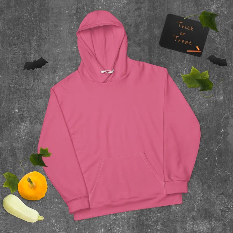 Plain Rosy Blush Pink Soft Summer Unisex Recycled Polyester Heavyweight Premium Hoodie by Treasure Pie product image (10)