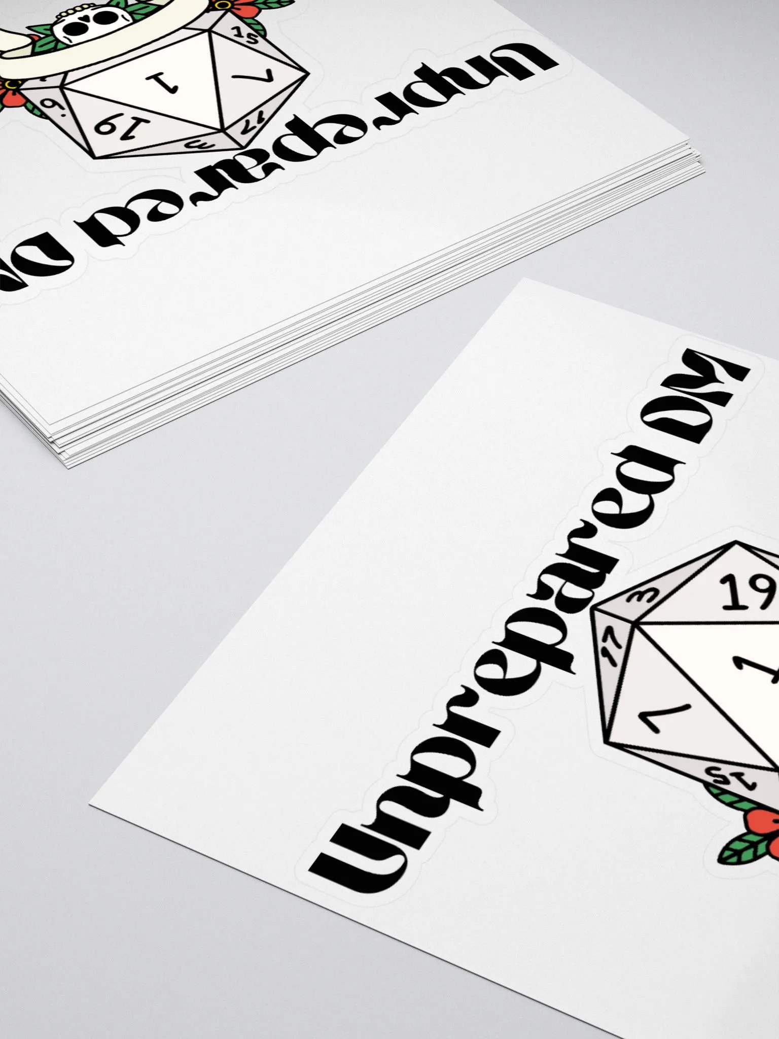 Unprepared DM Kiss Cut Sticker product image (2)
