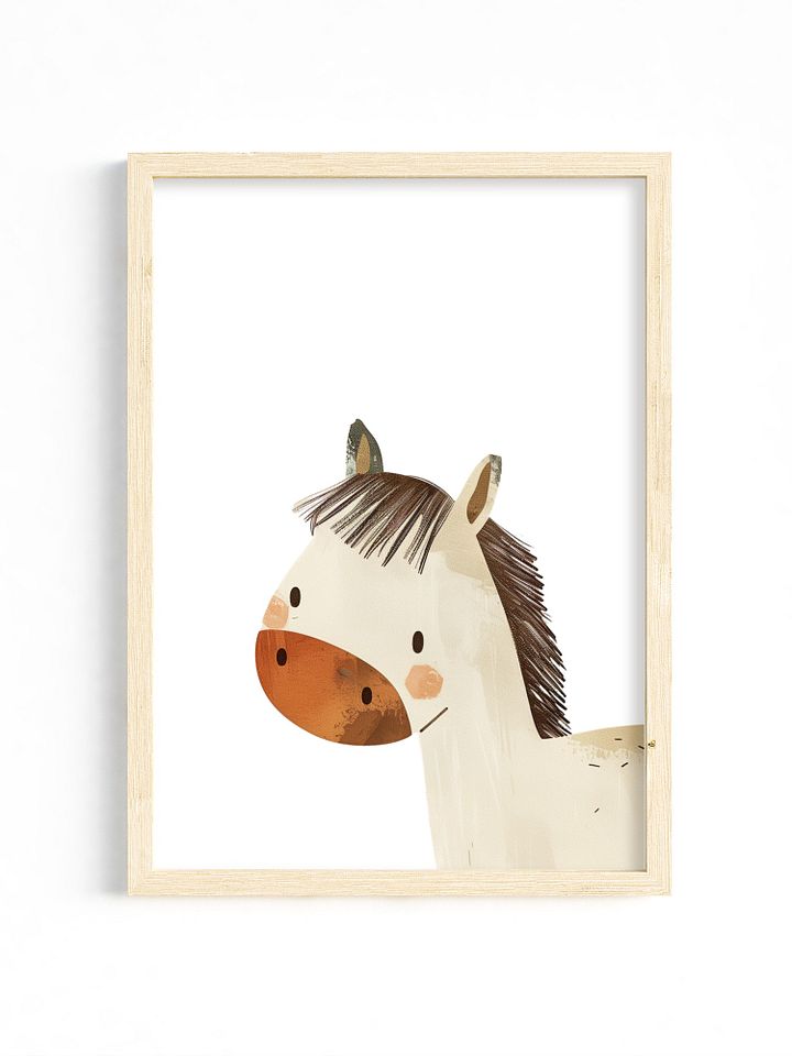 Curious Horse Nursery Wall Print product image (1)