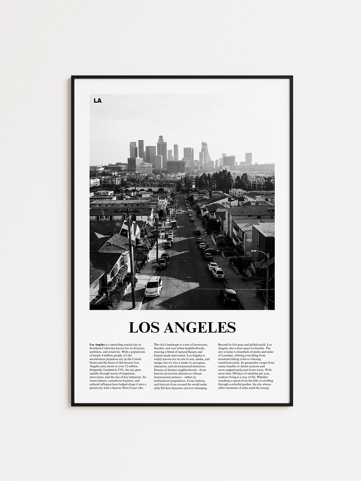 Los Angeles 02 Newspaper Poster product image (1)