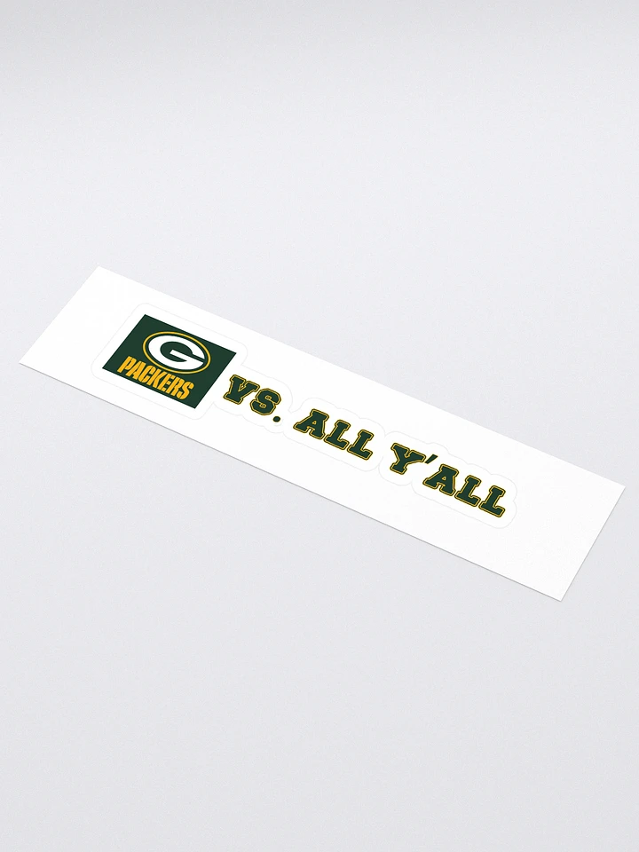 Packers Vs. All Y'all Green Bay Football Rivalry Design product image (1)