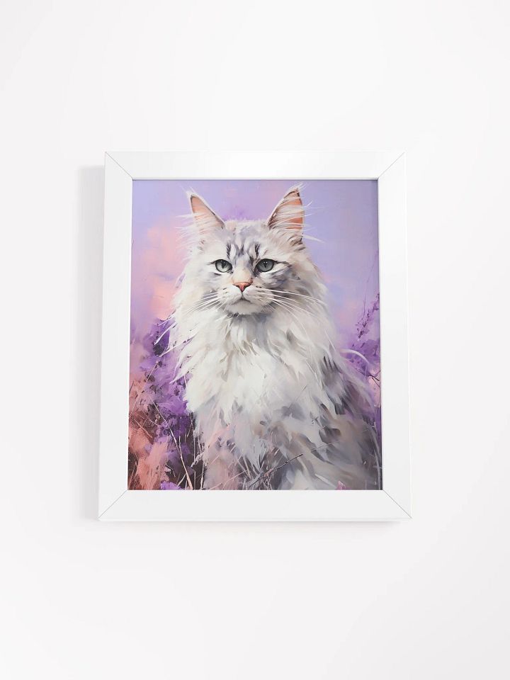 Ethereal Blue-eyed Cat Framed Poster product image (1)