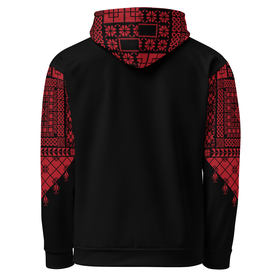 Red Tatreez Hoodie Unisex product image (3)