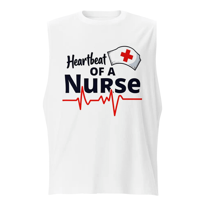 Nurse's Heartbeat Muscle Tank product image (1)