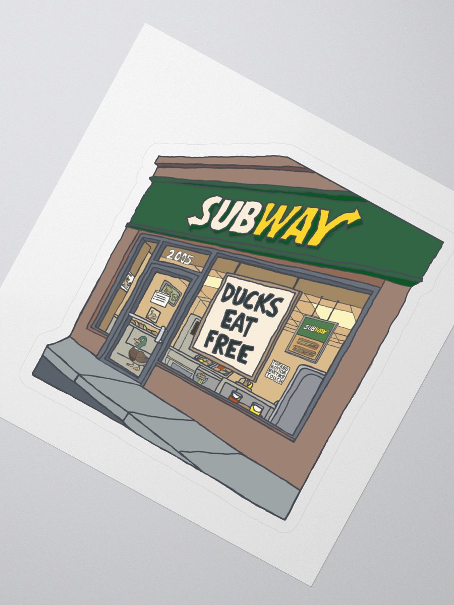 Ducks Eat Free Sticker product image (2)