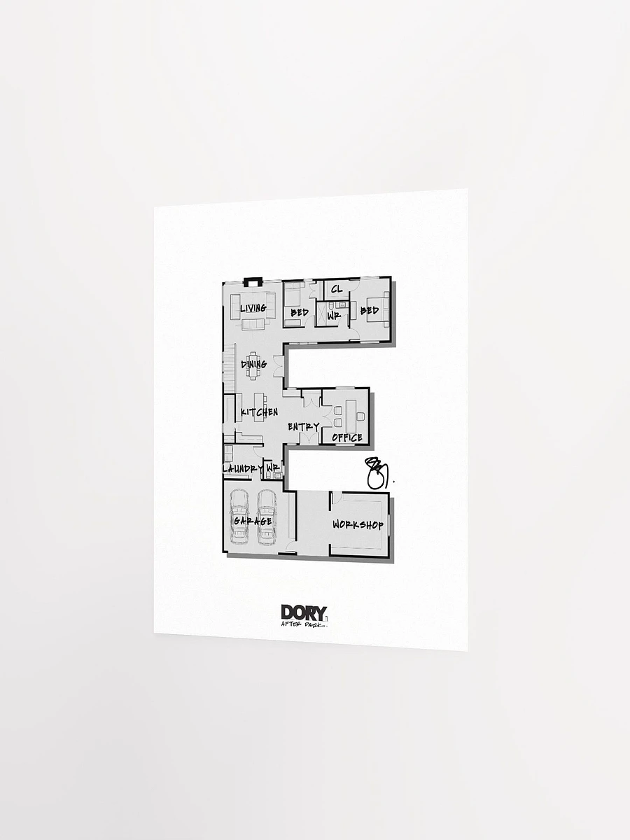 Alphabet Floor Plan Poster - E product image (2)