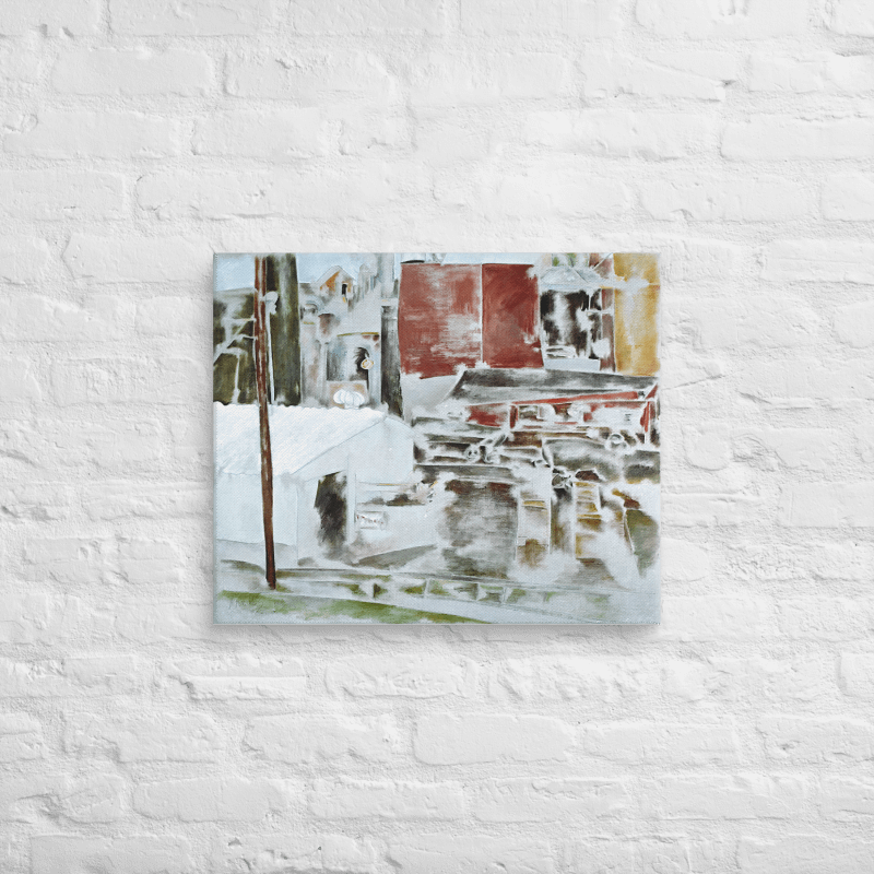 GP Pulp Mill, Bellingham, WA (1986) on canvas product image (6)
