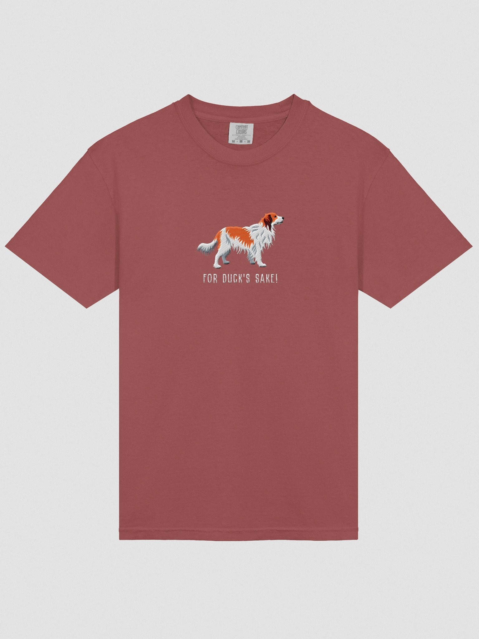 For Duck's Sake! T-Shirt(Embroidered) of a Kooikerhondje product image (6)