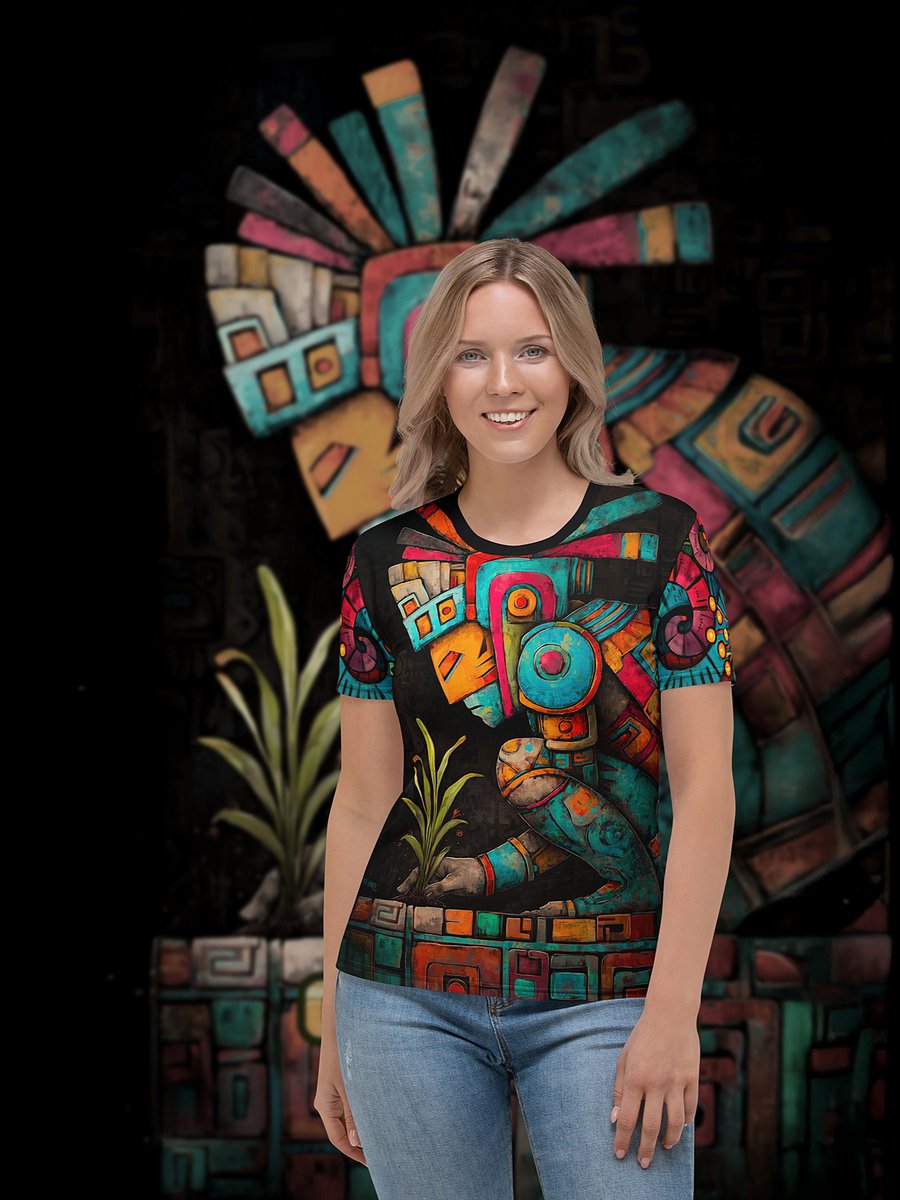 Glyph Guardian – Women’s All-Over Print Tee product image (4)