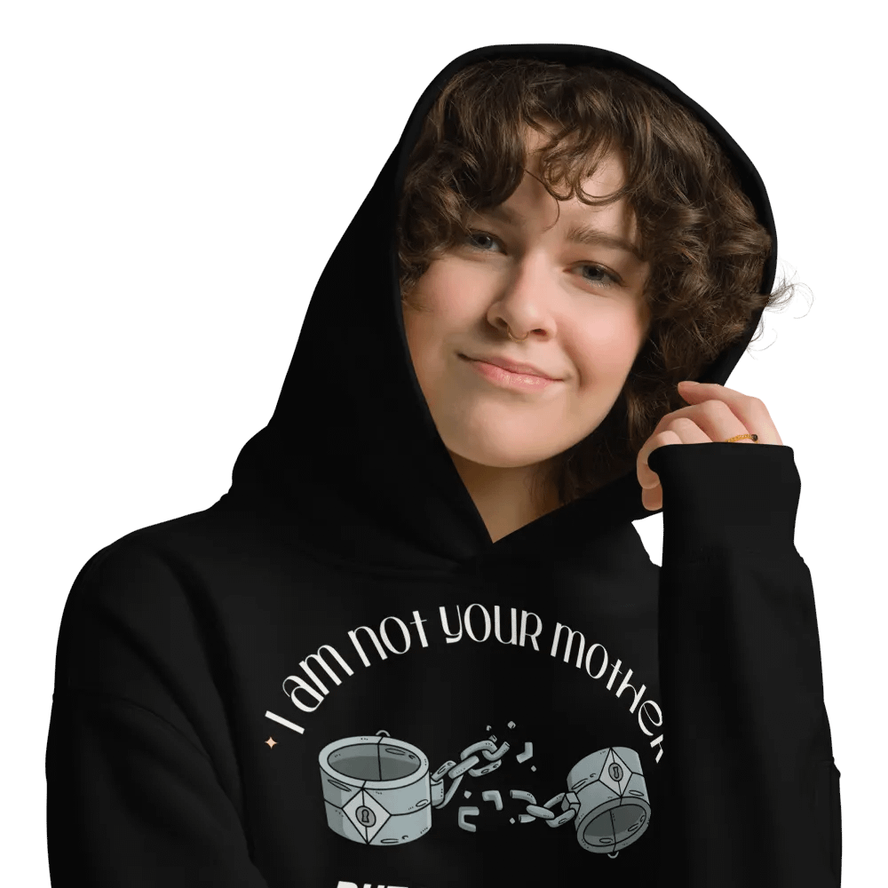 Unisex Premium Oversized Hoodie (I am not your mother but i can be your mommy) product image (9)