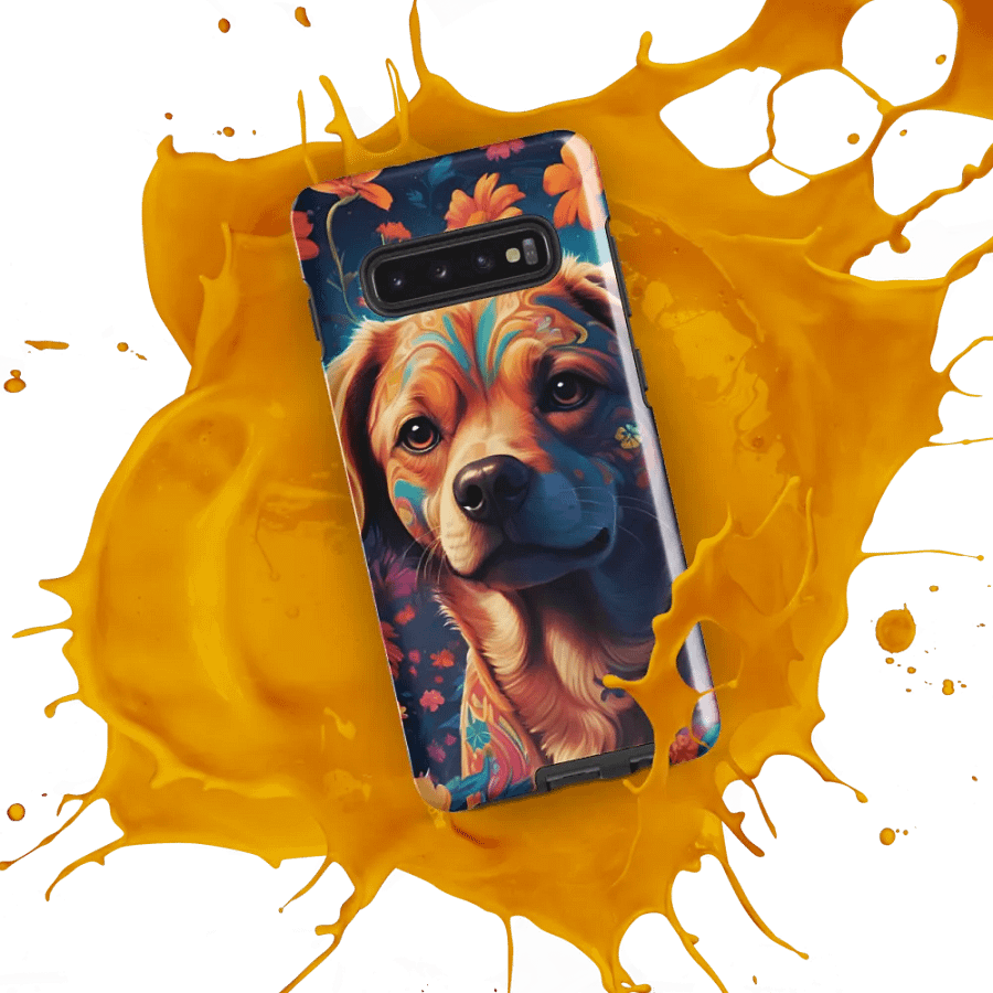 Pawsitively Petal Power: Floral Doggy Delight Samsung Galaxy product image (53)