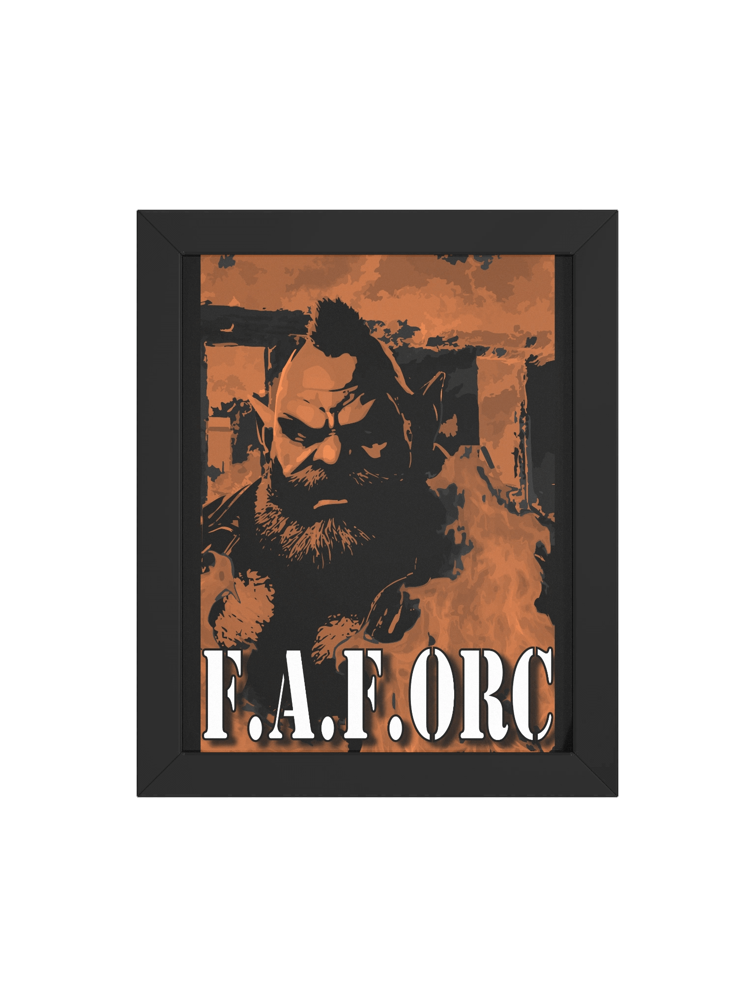F.A.F. ORC - Fiery Stylized Framed Poster product image (16)