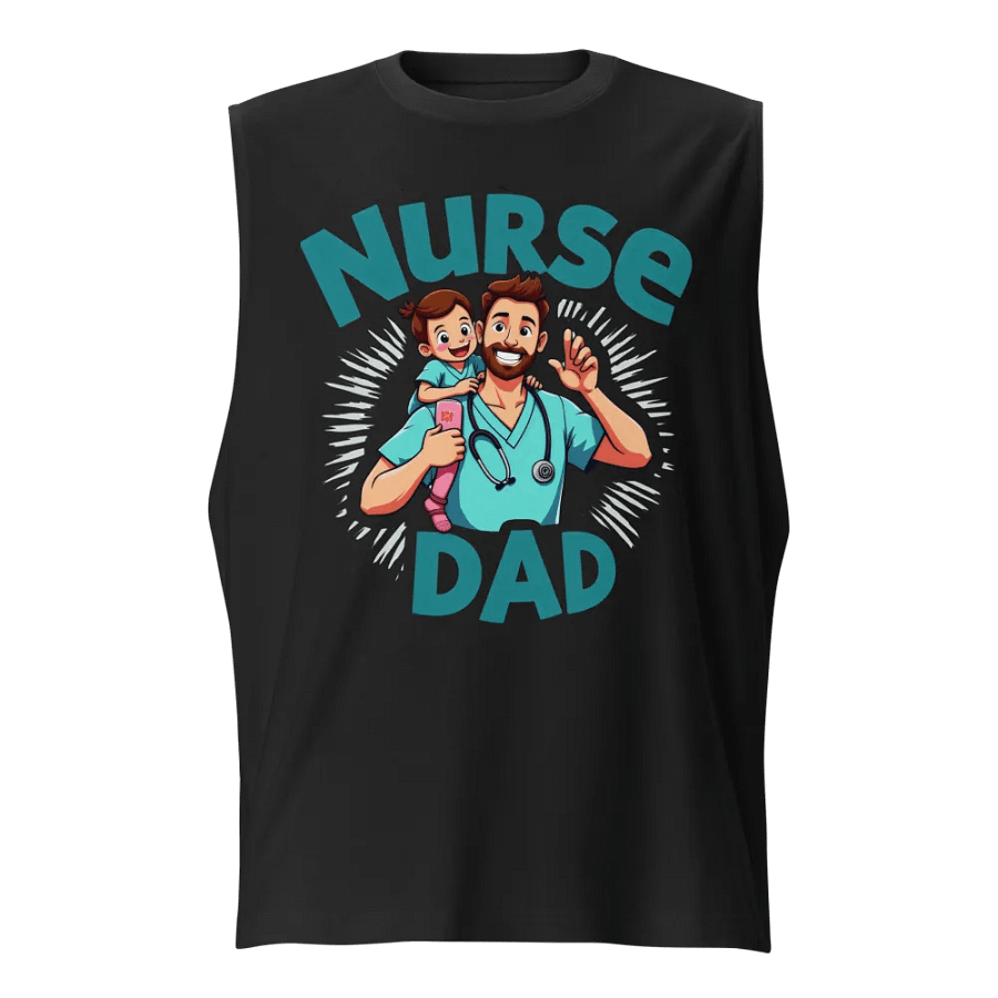 Superhero Nurse Dad Muscle Tank product image (1)