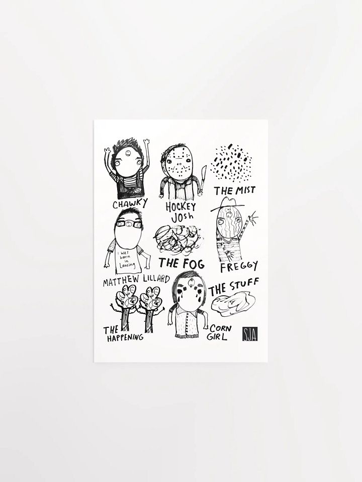 Horror Icons matte poster product image (1)