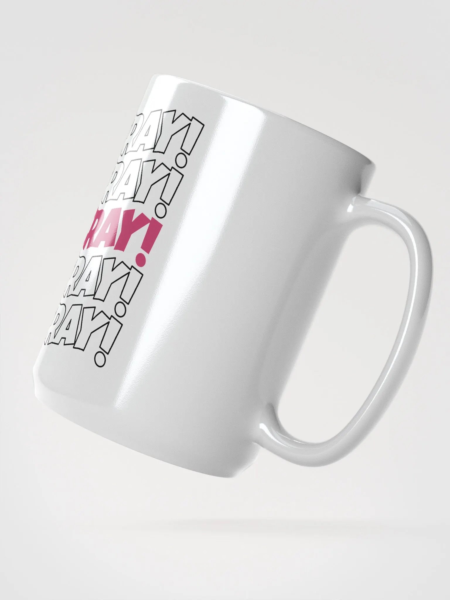 He's cray cray! Mug (pink/black) product image (2)