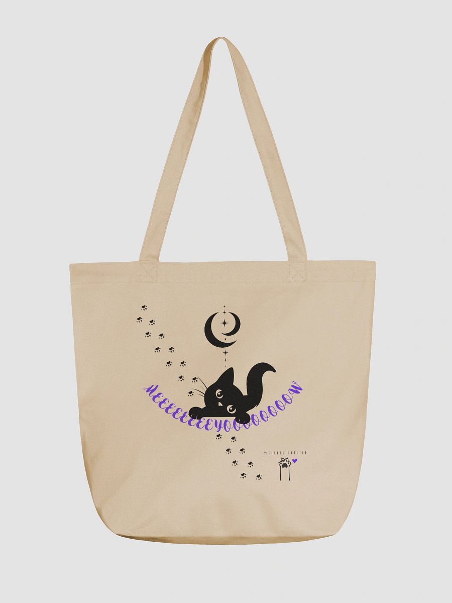 Meeeeeyoooooooow Hiiiiiiiii- Eco-Friendly Tote Bag (PurpleFont) product image (1)