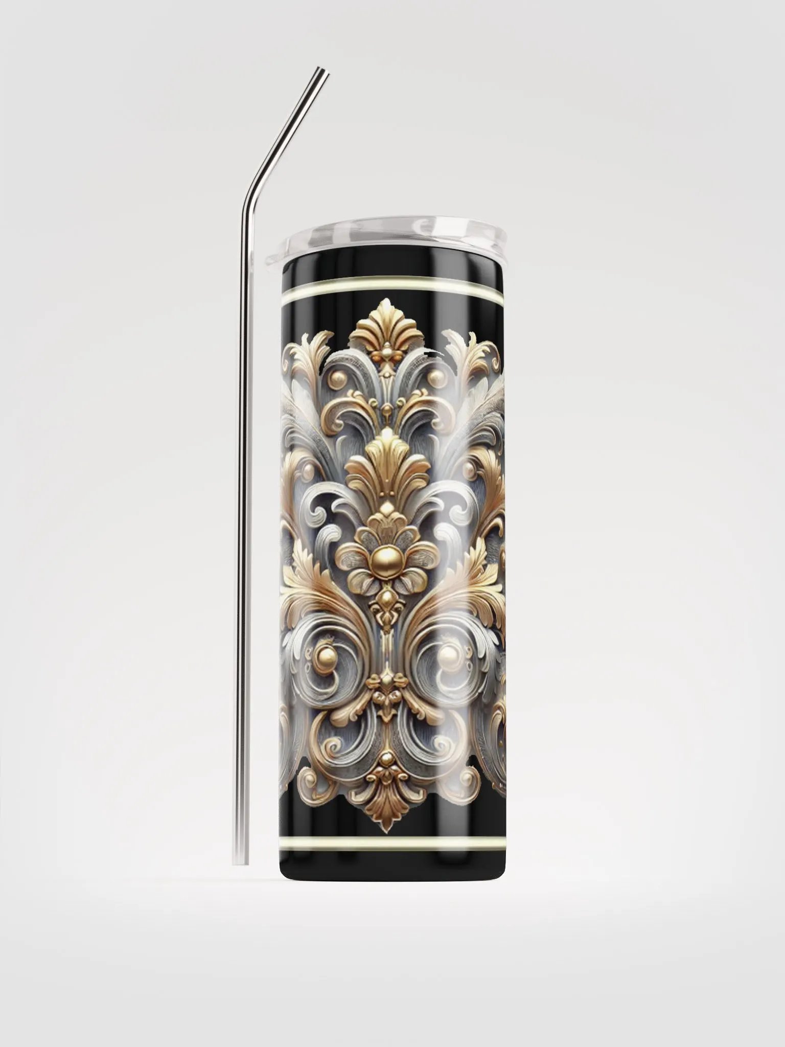 Ornate Floral Stainless Steel Tumbler product image (1)