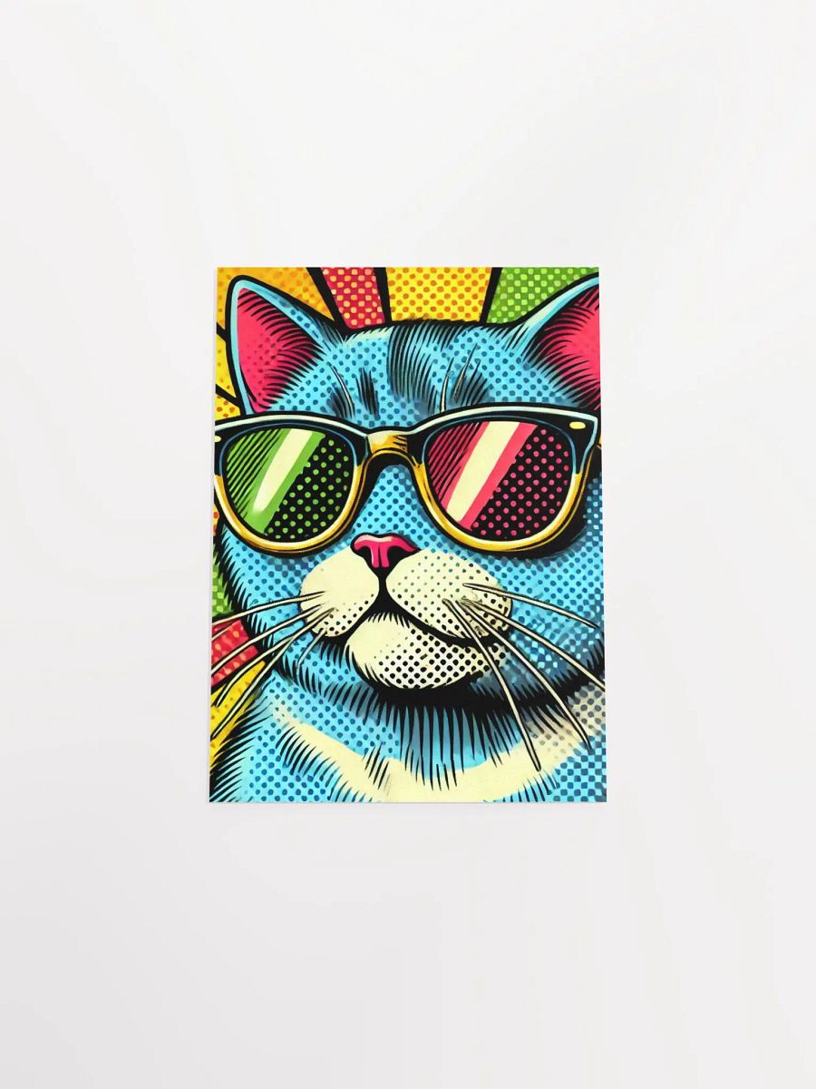 Feline Chic: Pop Art Cat Poster product image (24)
