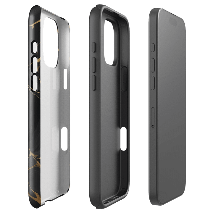 Tough Case for iPhone® – Ebon Gold Waves product image (92)