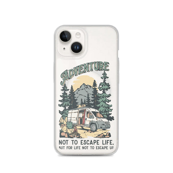 Adventure Awaits Van Life iPhone® MagSafe® Clear Case product image (4)