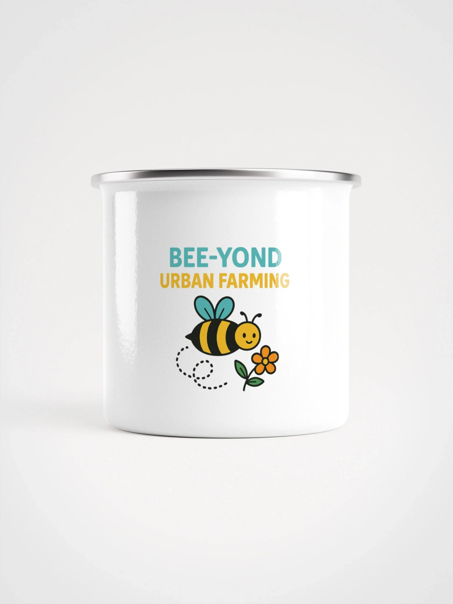 BEE-YOND Urban Farming Enamel Mug product image (2)