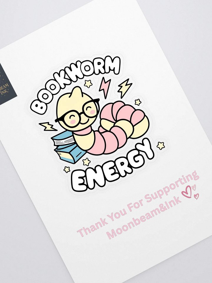 Bookworm Energy Cut Sticker Sheet product image (1)