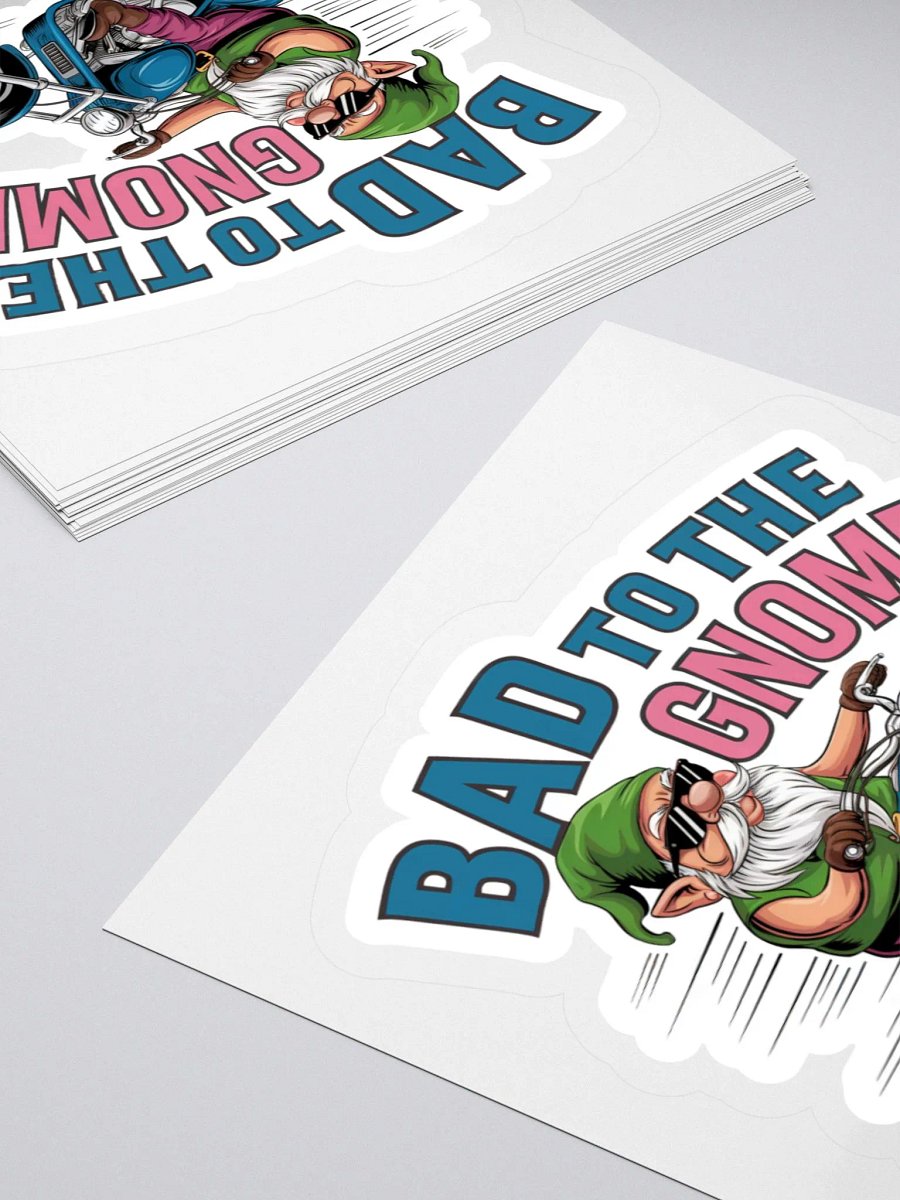 Bad to the Gnome Kiss Cut Stickers product image (12)