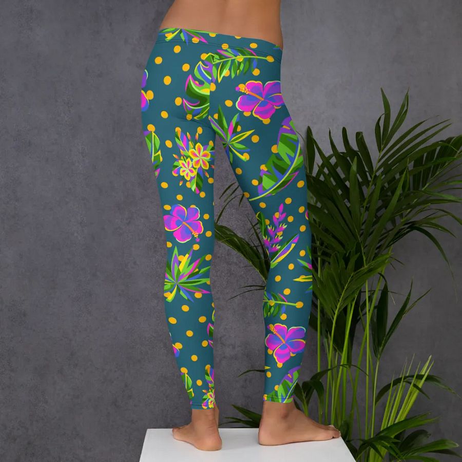 Green All-Over Print Leggings product image (7)