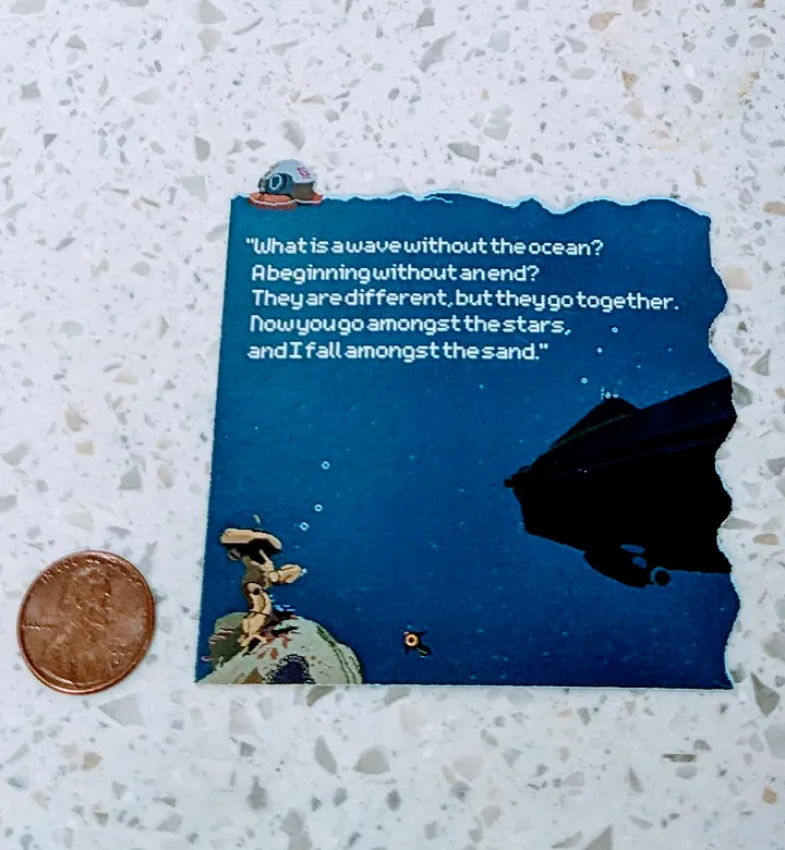 Subnautica - Matte PIxel Art Sticker product image (1)