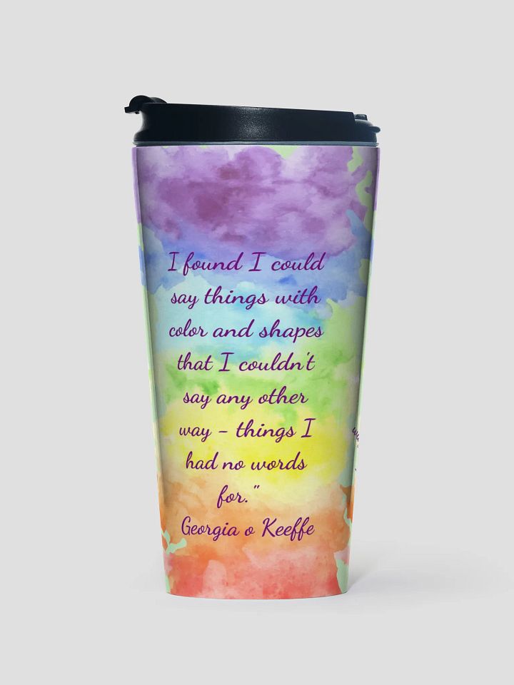 Artistic Quotes Stainless Steel Travel Mug gift for artist moms friends dads art teachers product image (1)