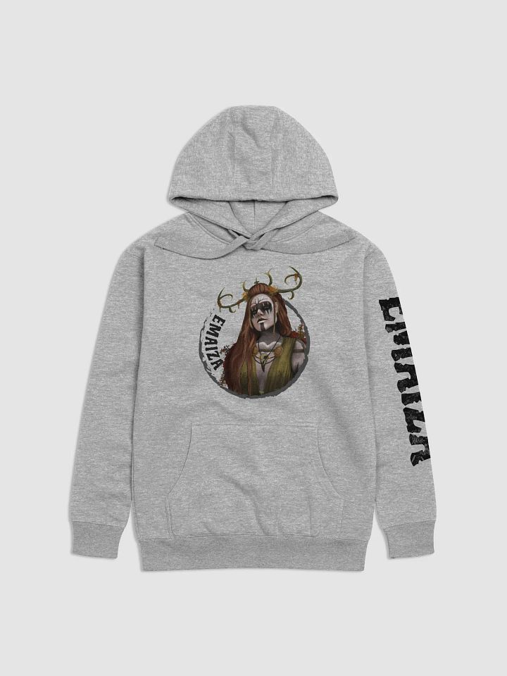 EMAIZA Unisex Cotton Hoodie (Black logo) product image (1)