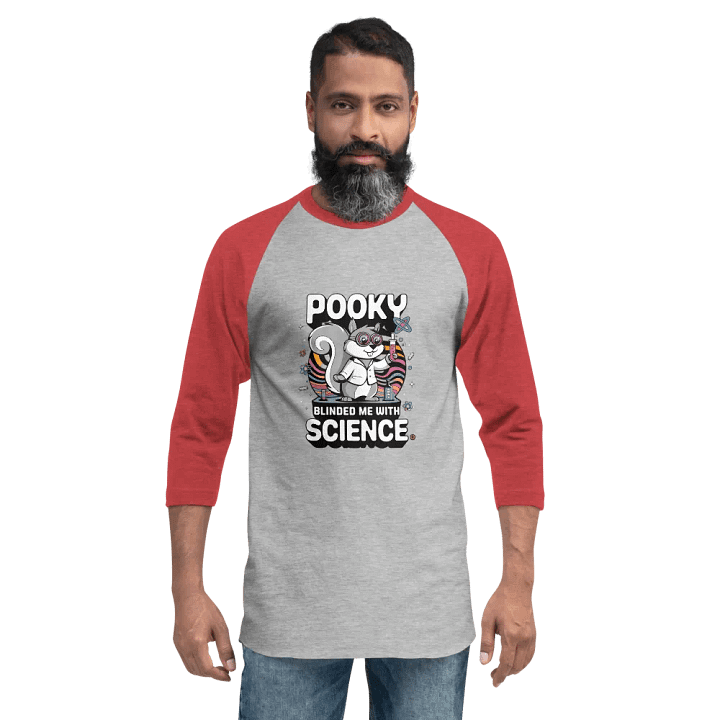 Pooky's Science Squirrel Raglan Tee product image (2)