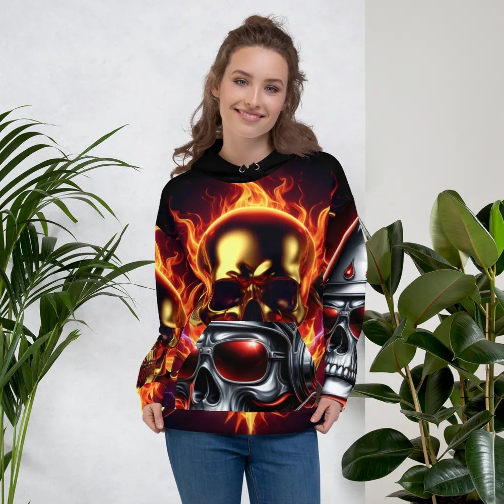 Gold and Silver All-Over Print - Unisex Hoodie #40 product image (5)