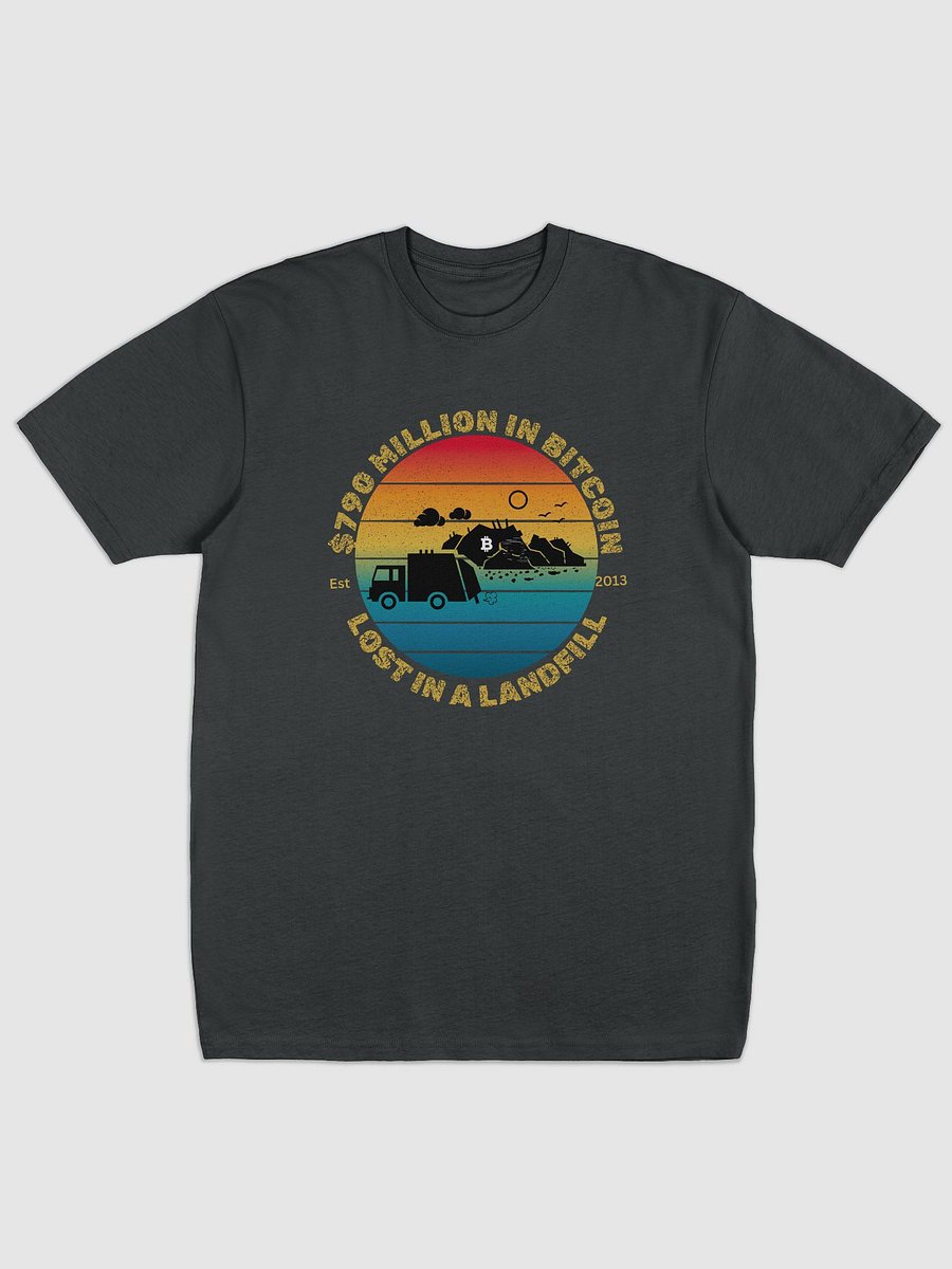 Bitcoin Waste Loss Sunset Men's Tee product image (1)