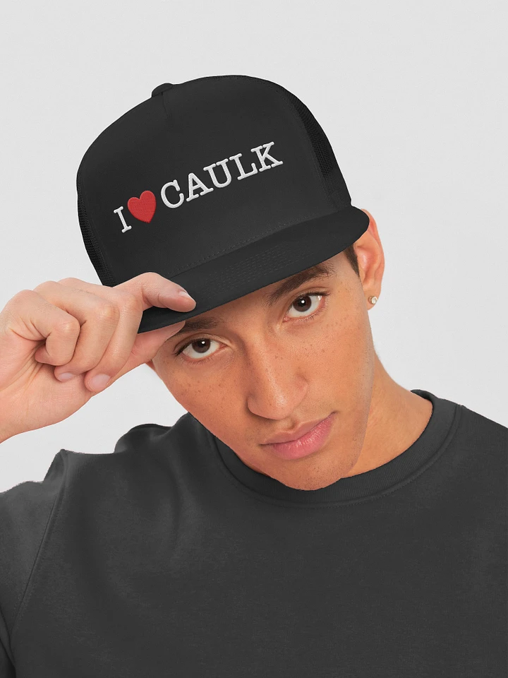 I LOVE CAULK / Dark Trucker Hat product image (1)