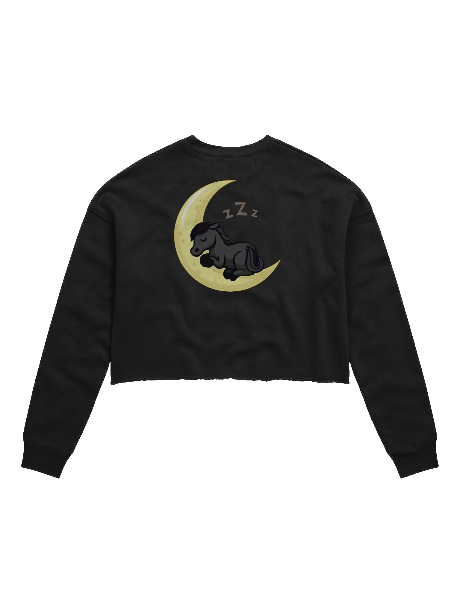 Sleepy Moon Women's Fleece Crop Sweatshirt product image (2)