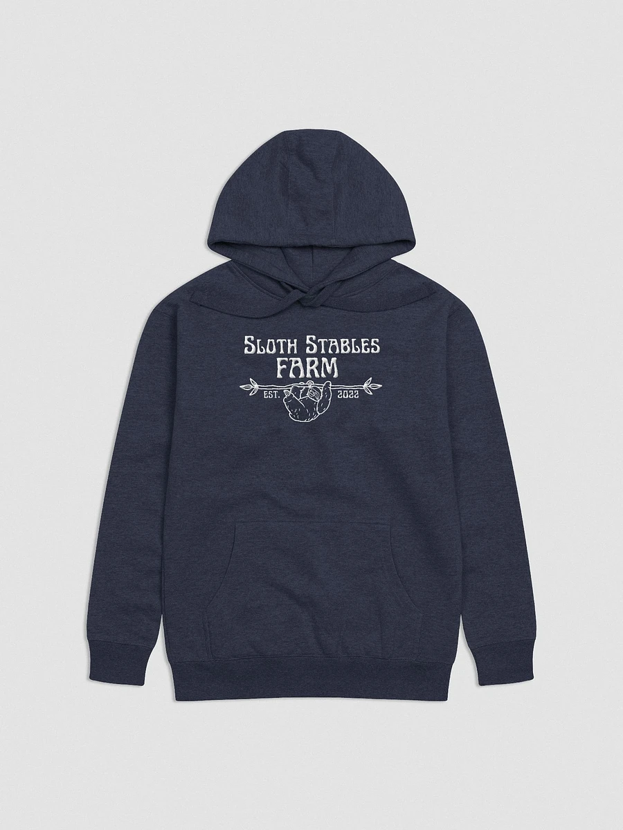 Sloth Stables Farm Hoodie- White Embroidery product image (2)