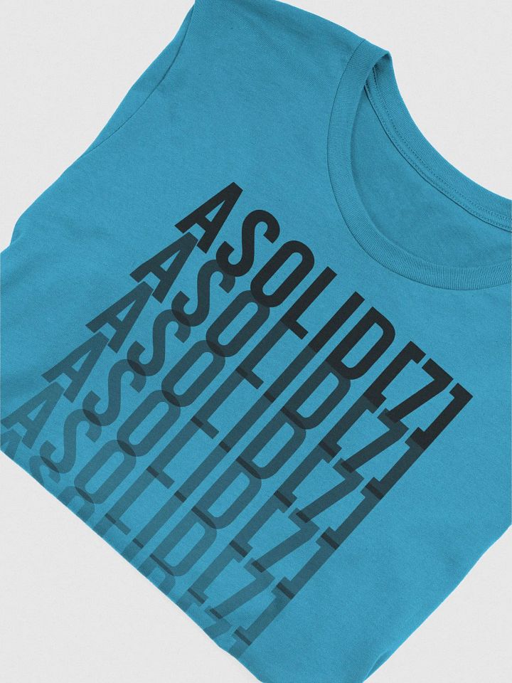 ASolid[7] Repeat Fade Black Design Tee Shirt product image (2)