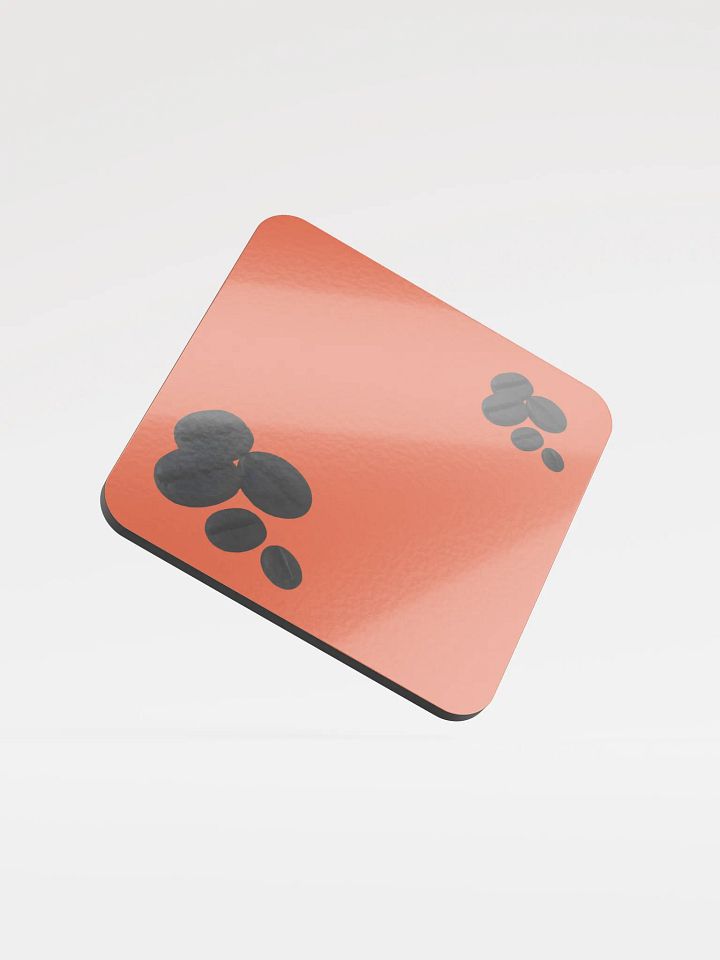 Orange Black Coffee Beans Coaster product image (1)