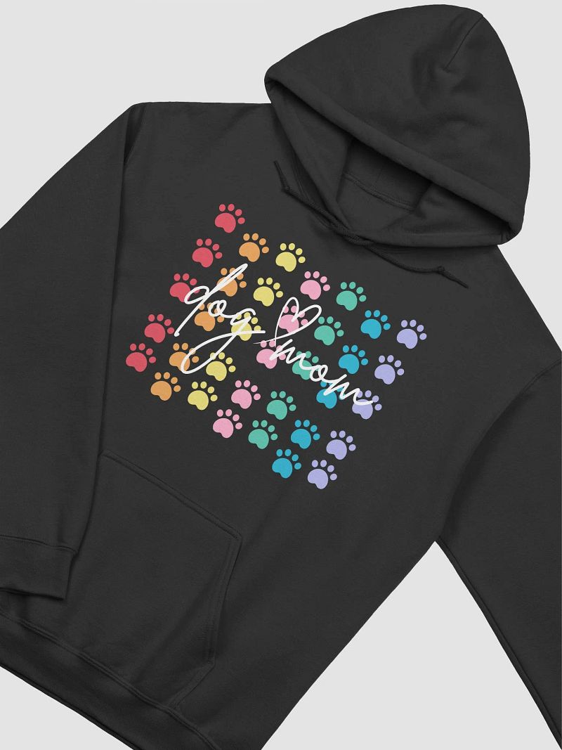 Dog Mom Multicolor Repeated Letter Hoodie Design2