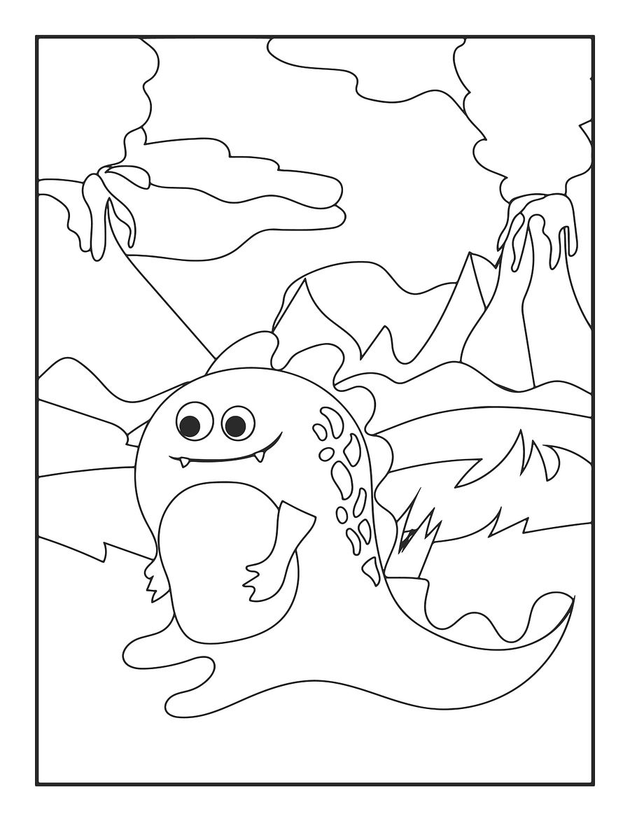 120 Dinosaur Coloring Pages for Kids PDF product image (1)