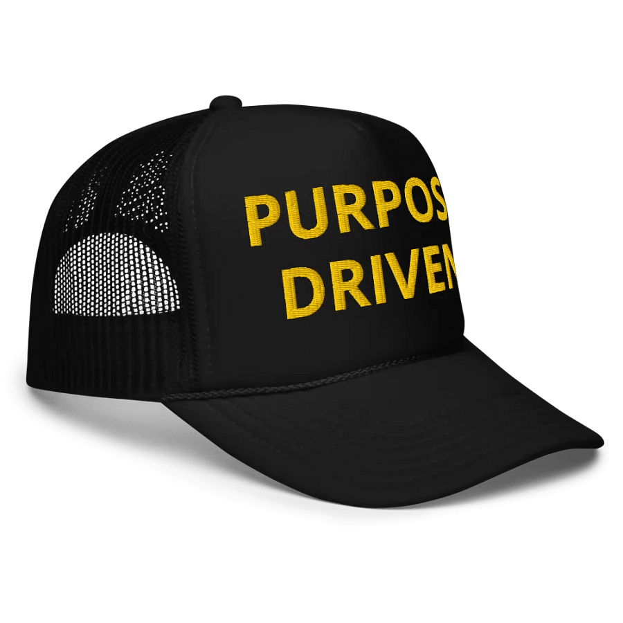 Purpose Driven Trucker Hat Gold Edition product image (3)