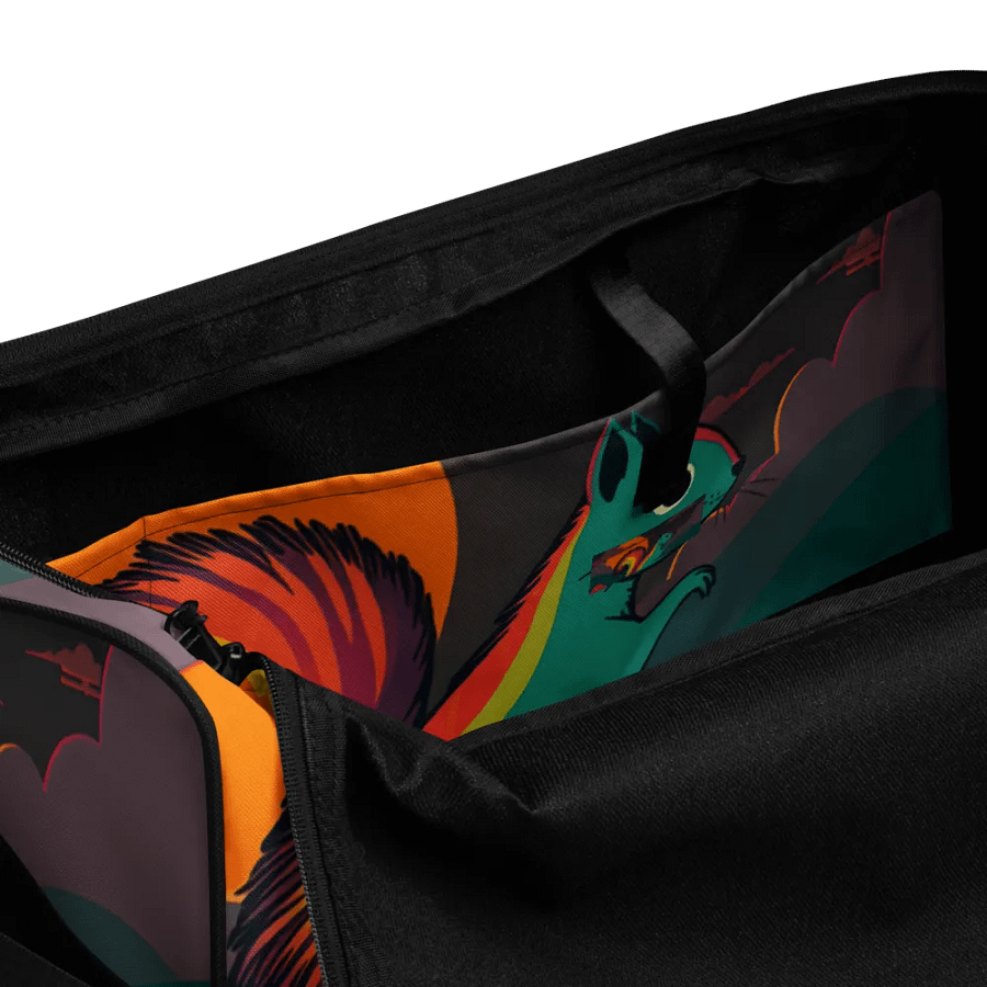 Rainbow Squirrel All-Over Duffle Bag product image (6)